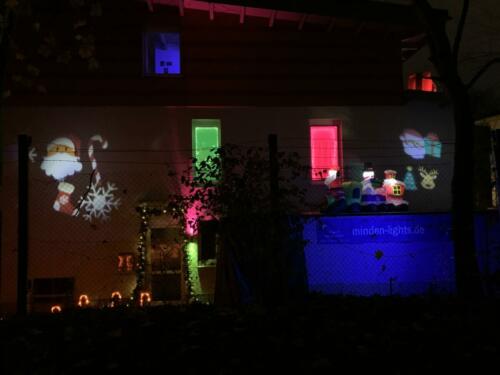 Weihnachtsgarten im Überblick (Einagangsbereich)